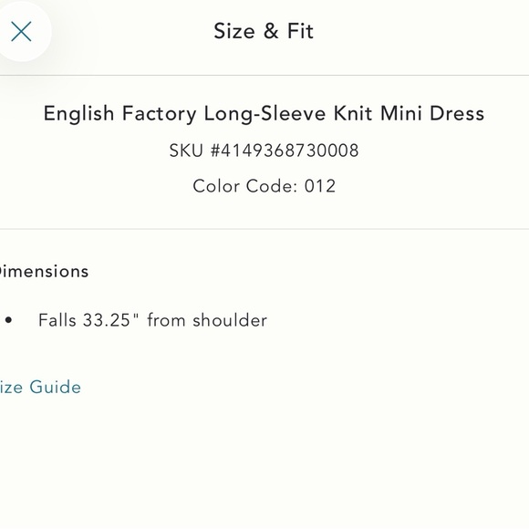 English Factory Anthropologie Knit Mini Dress - Picture 11 of 11